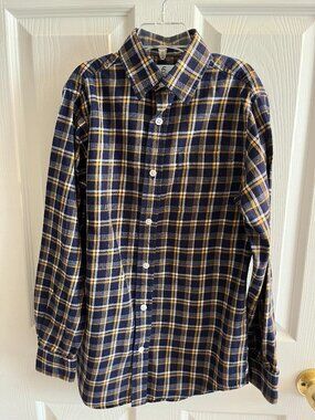 Boys 10-12 Class Club long sleeved button down plaid shirt
